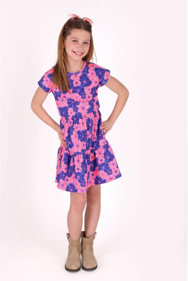 B.Nosy midi jurk blauw