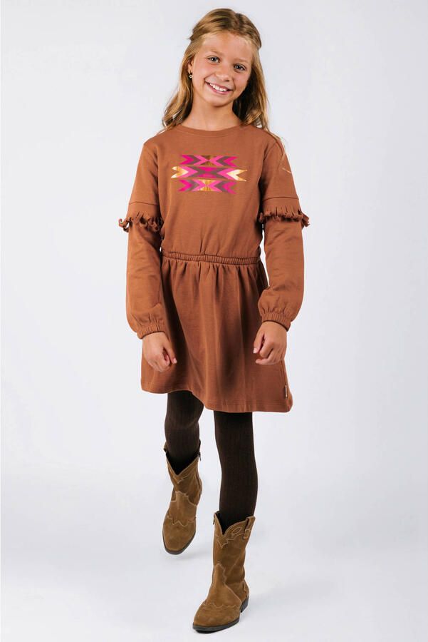 B.Nosy midi jurk bruin
