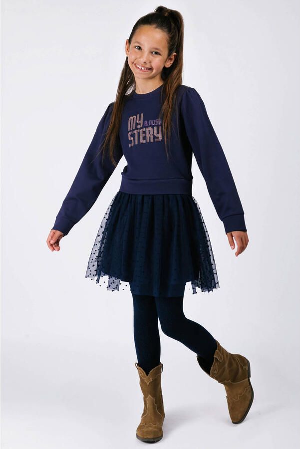 B.Nosy midi jurk donkerblauw - Foto 2