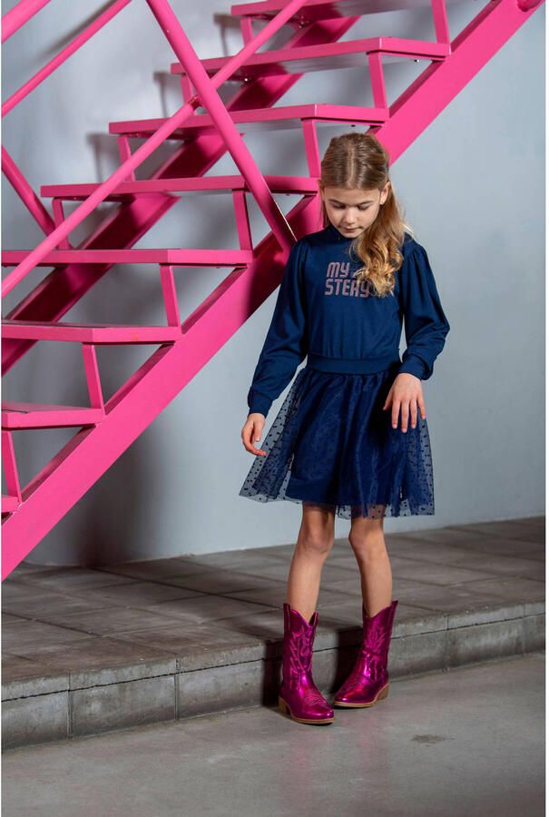B.Nosy midi jurk donkerblauw
