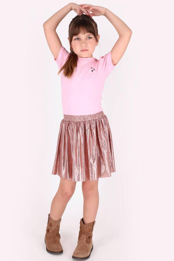 B.Nosy midi jurk met backprint lichtroze