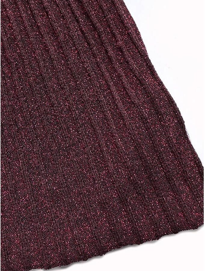 B.Nosy midi jurk met glitter donkerrood - Foto 2