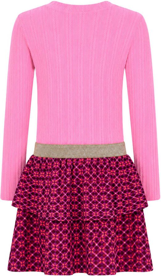 B.Nosy midi jurk met print roze - Foto 2