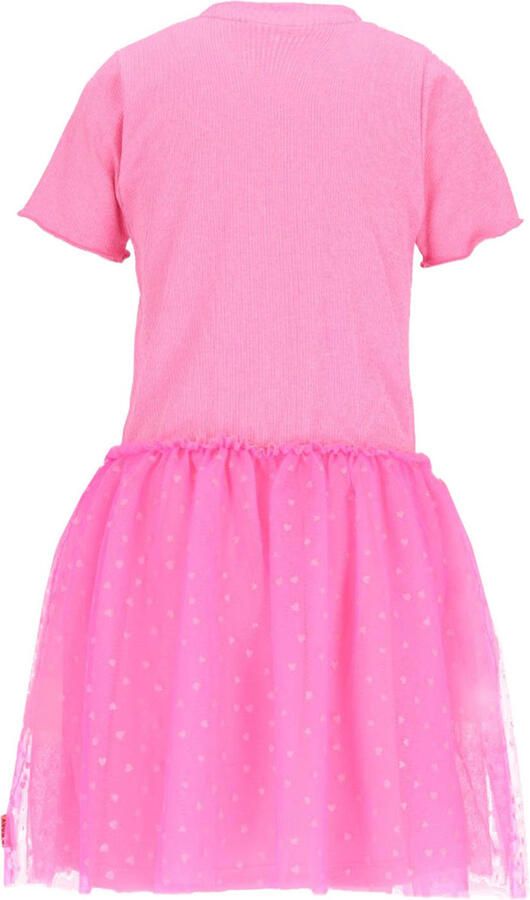 B.Nosy midi jurk met stippen roze - Foto 2