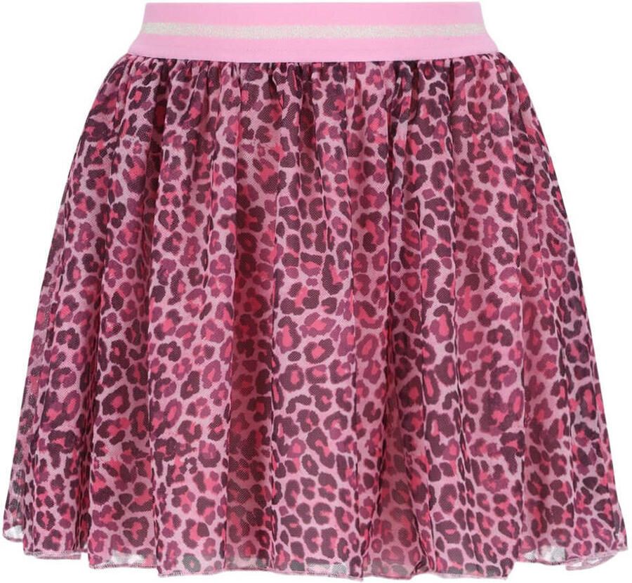 B.Nosy midi rok plooirok met panterprint roze - Foto 2