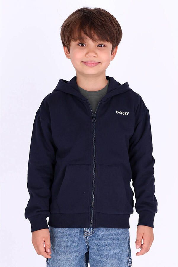 B.Nosy rechtvallend sweatvest donkerblauw