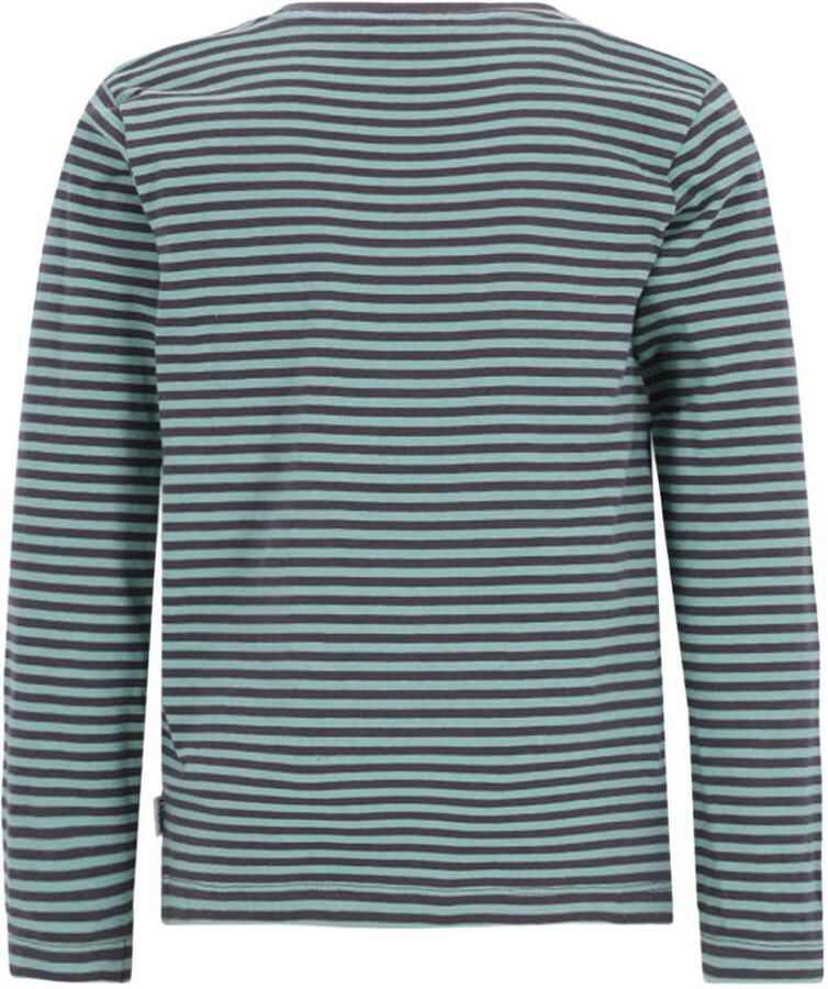 B.Nosy rechtvallende gestreepte longsleeve grijs Jongens Katoen Ronde hals - Foto 2