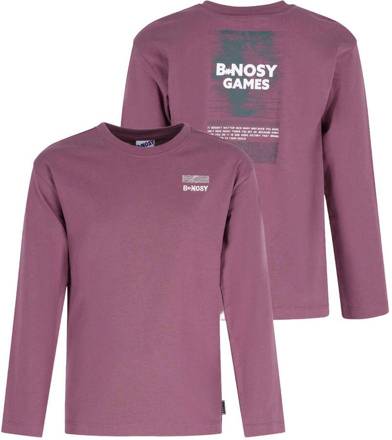 B.Nosy rechtvallende longsleeve met backprint paars - Foto 2