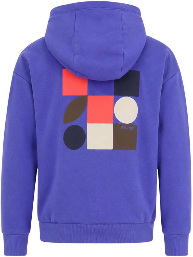 B.Nosy rechtvallende sweater met backprint blauw Jongens Katoen Capuchon - Foto 2