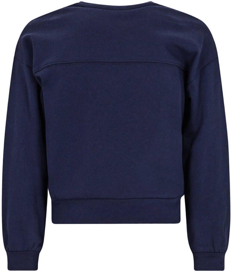 B.Nosy rechtvallende sweater met print donkerblauw Meisjes Katoen Ronde hals - Foto 2