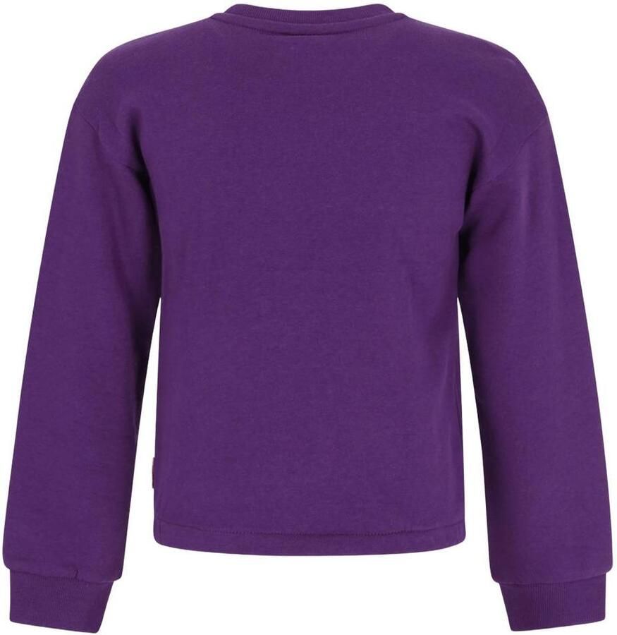 B.Nosy rechtvallende sweater met print donkerpaars Meisjes Katoen Ronde hals - Foto 2