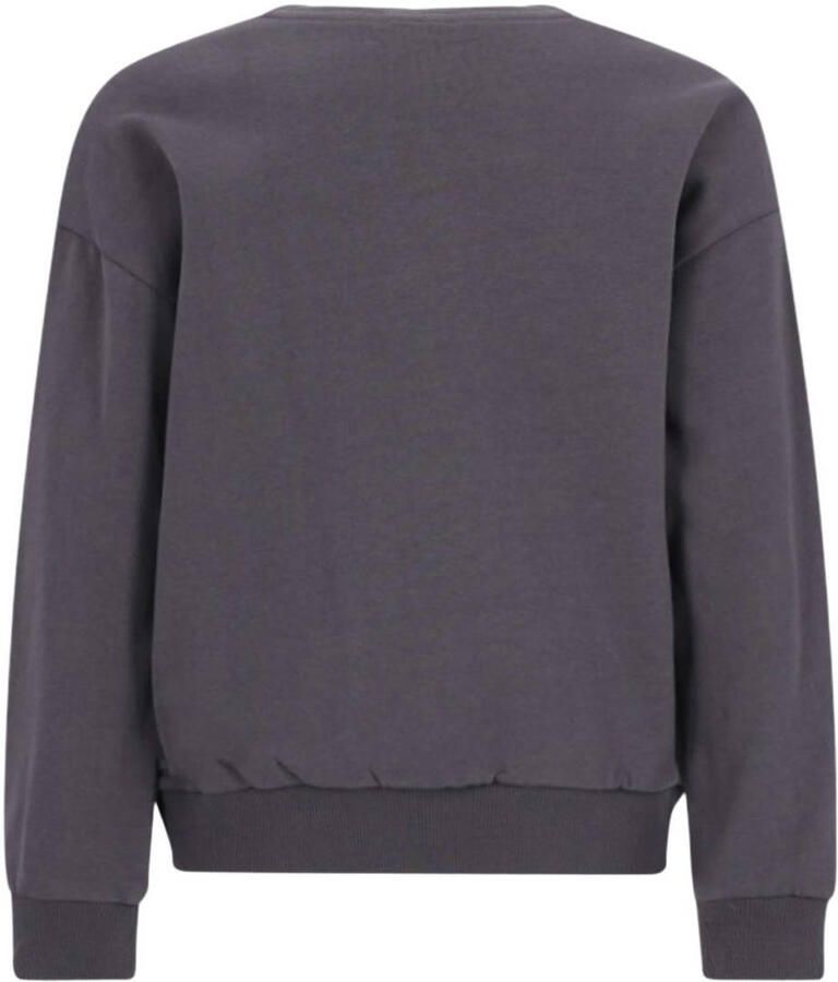 B.Nosy rechtvallende sweater met tekst grijs Jongens Katoen Ronde hals - Foto 2