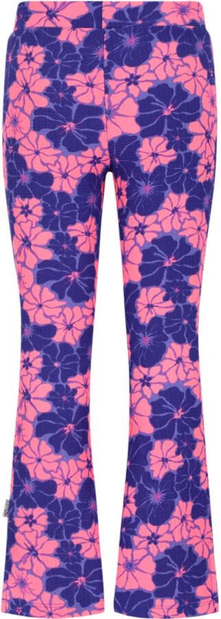 B.Nosy regular waist flared broek roze met textuur - Foto 2