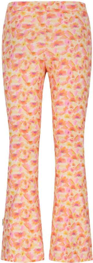 B.Nosy regular waist gebloemde flared broek oranje - Foto 2