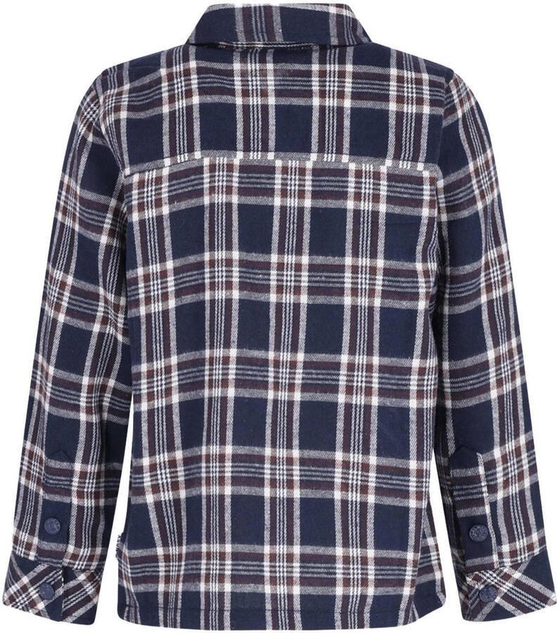 B.Nosy relaxed fit geruit overshirt donkerblauw Overhemd Jongens Katoen Klassieke kraag - Foto 2
