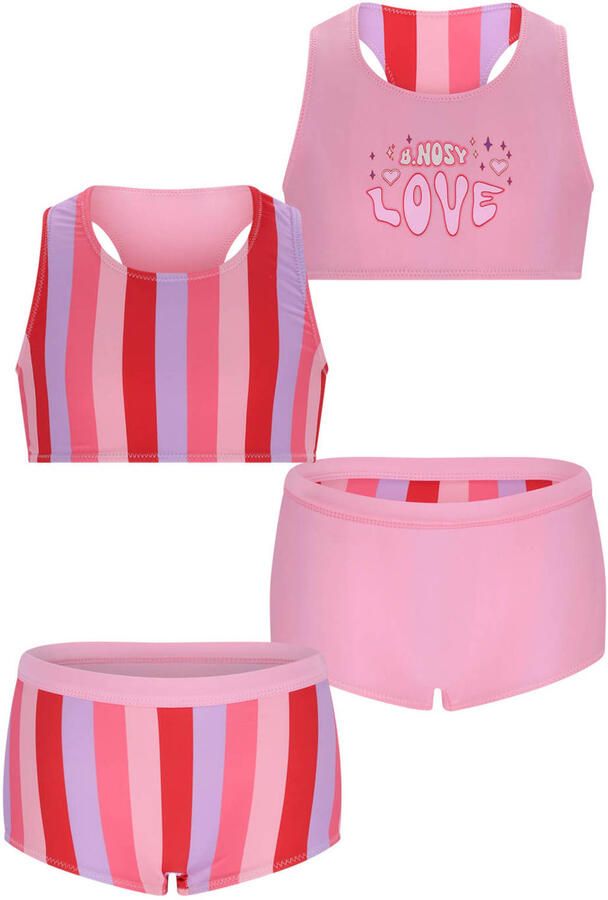 B.Nosy reversible halter bikini roze lila rood