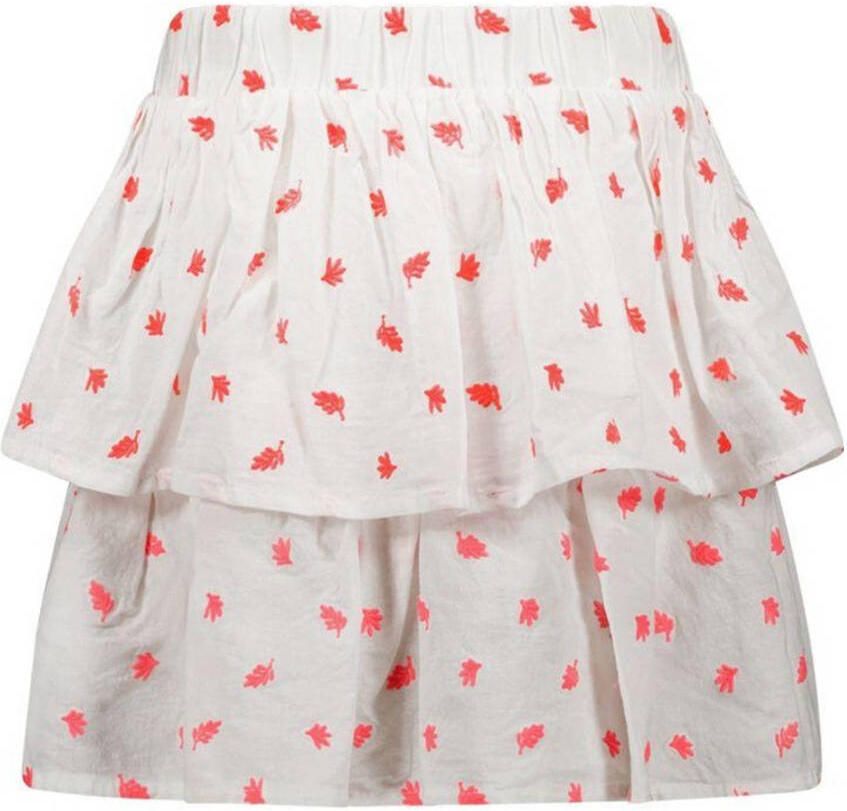 B.Nosy rok met all over print wit fluor roze Meisjes Katoen All over print 122 128 - Foto 2