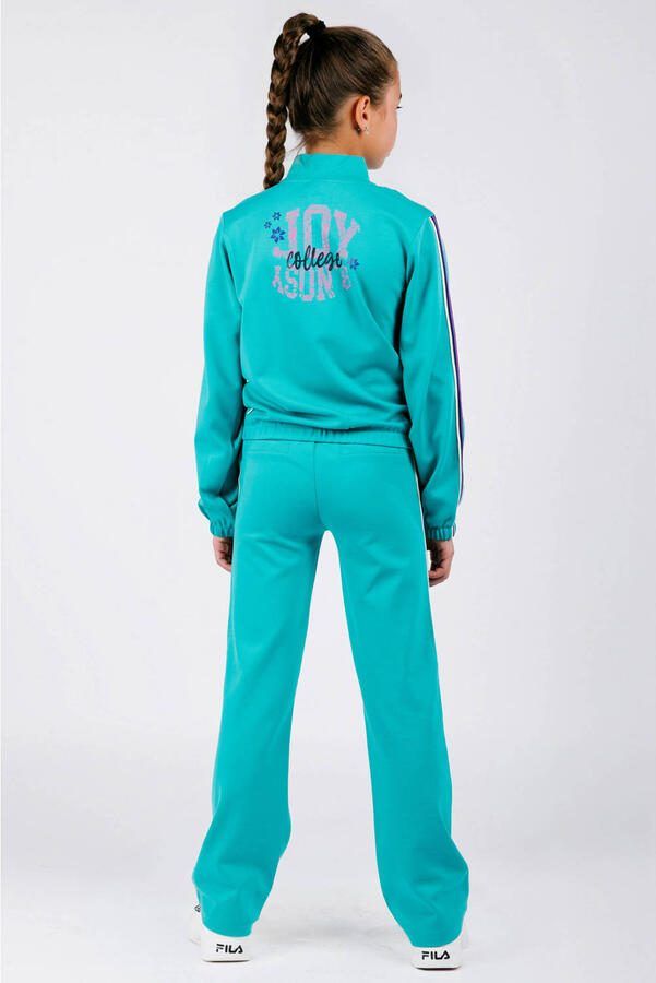 B.Nosy straight casual broek turquoise