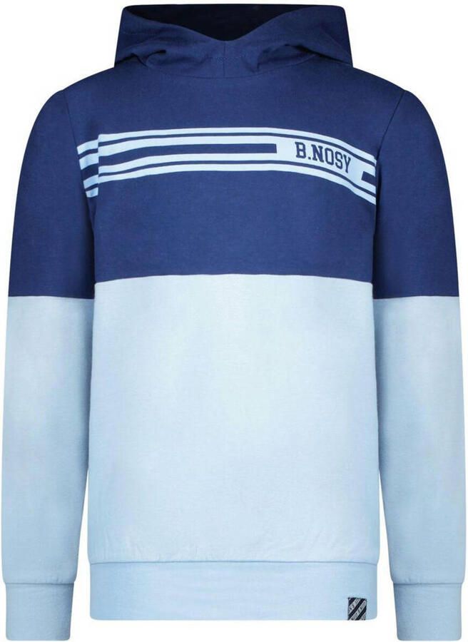 B.Nosy sweater blauw Jongens Katoen Opstaande kraag Meerkleurig 158-164