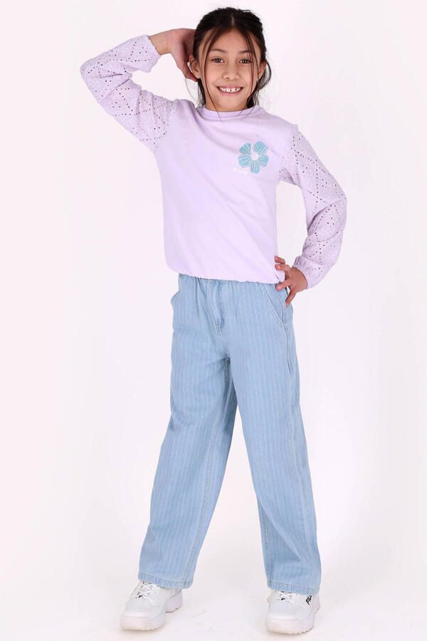 B.Nosy sweater lila broderie - Foto 3