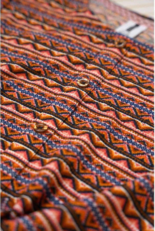 B.Nosy T-shirt Bibi met all over print brique blauw Bruin Meisjes Polyester Ronde hals 122 128 - Foto 3