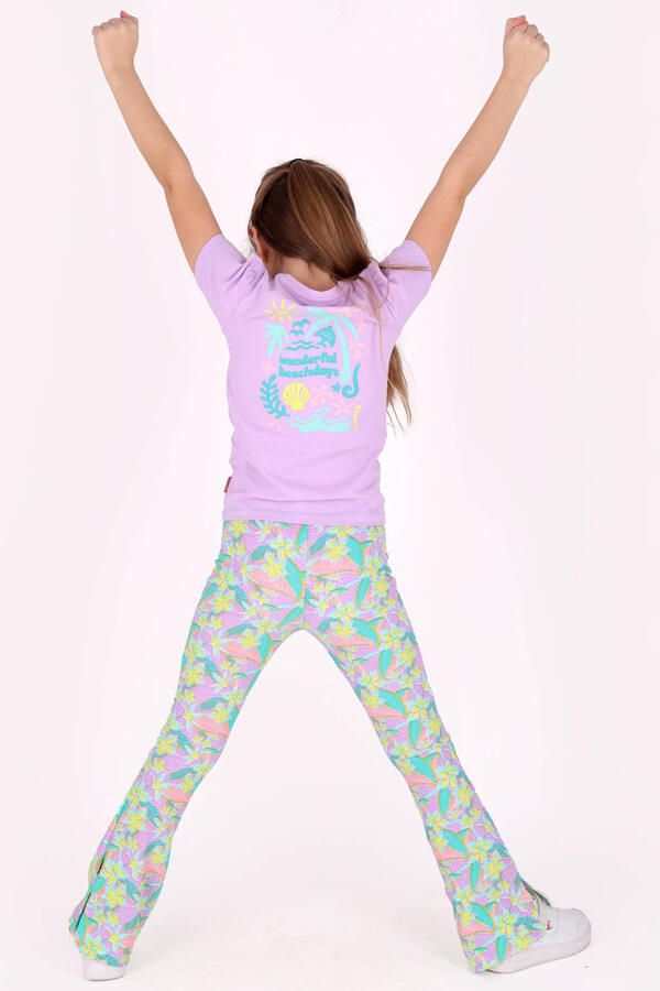 B.Nosy T-shirt met backprint lila - Foto 3