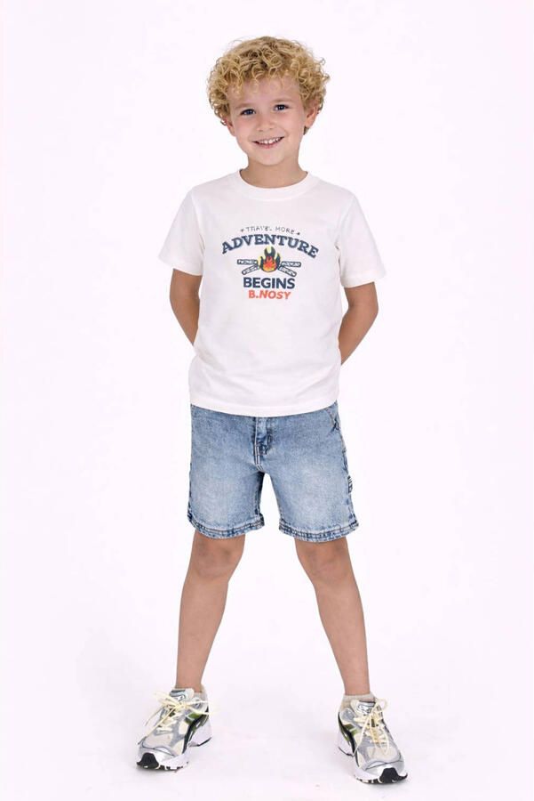 B.Nosy T-shirt met backprint wit