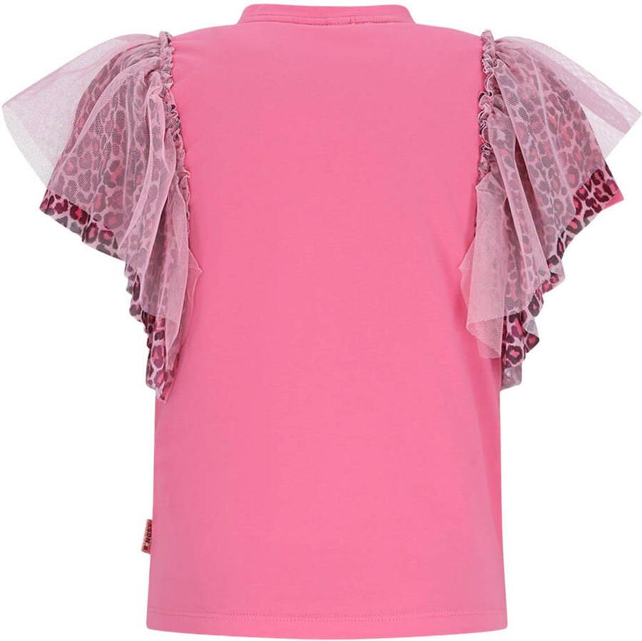 B.Nosy T-shirt met panterprint roze - Foto 2
