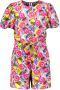 B.Nosy gebloemde jumpsuit B.Dazzeling van gerecycled polyester fuchsia multicolor Roze Meisjes Gerecycled polyester (duurzaam) Ronde hals 134 - Thumbnail 1