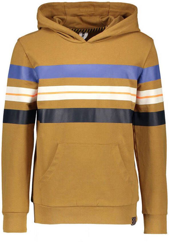 B.Nosy gestreepte hoodie bruin