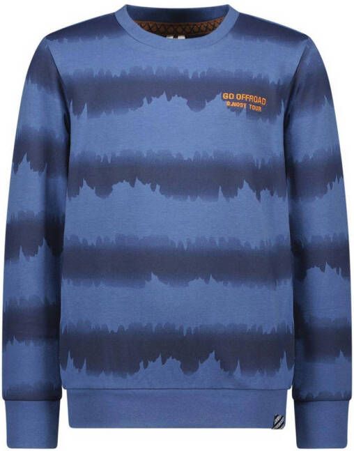 B.Nosy gestreepte sweater B.OFFROAD blauw donkerblauw Jongens Sweat (duurzaam) Ronde hals 158 164
