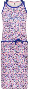 B.Nosy halter maxi jurk met all over print roze blauw