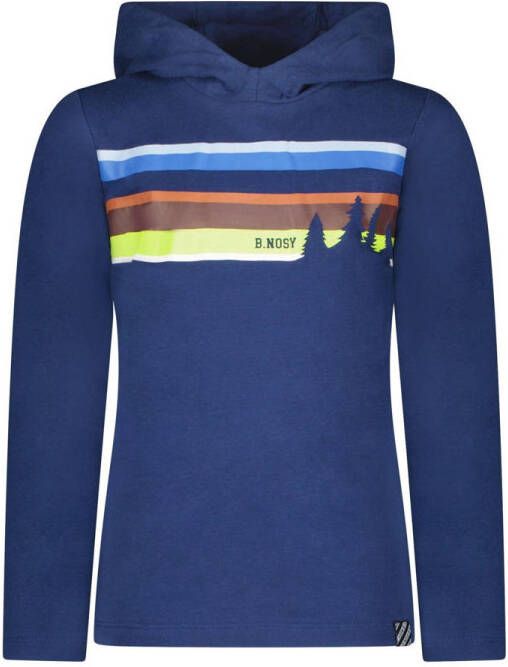 B.Nosy hoodie met printopdruk blauw Sweater Printopdruk 134-140