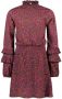 B.Nosy jurk B.GRACIOUS met all over print paars Meisjes Polyester Opstaande kraag 146 152 - Thumbnail 1