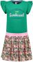 B.Nosy jurk B.Sunkissed met all over print groen roze Meisjes Gerecycled polyester (duurzaam) Ronde hals 110 - Thumbnail 1