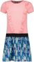 B.Nosy jurk met ruches roze blauw Meisjes Polyester Ronde hals Meerkleurig 146 152 - Thumbnail 1