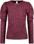 B.Nosy longsleeve B.GRACIOUS met all over print paars roze Meisjes Polyester Ronde hals 122 128 - Thumbnail 1