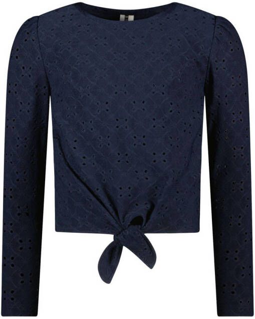 B.Nosy longsleeve met all over print donkerblauw