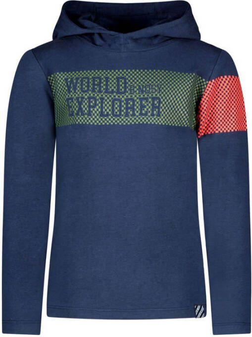 B.Nosy longsleeve met printopdruk donkerblauw