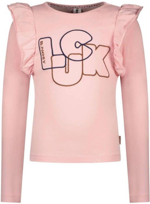 B.Nosy longsleeve met printopdruk roze