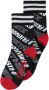 B.Nosy sokken met all-over print zwart rood wit Meisjes Katoen Tekst 35-38 - Thumbnail 1