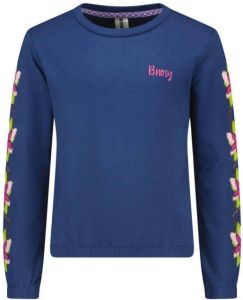 B.Nosy sweater B.Belle met printopdruk blauw