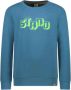 B.Nosy sweater B.BOLD met printopdruk turquoise Blauw Jongens Stretchkatoen (duurzaam) Ronde hals 146 152 - Thumbnail 1