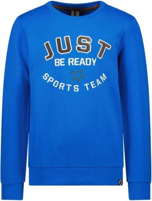 B.Nosy sweater B.READY met printopdruk hardblauw Jongens Sweat (duurzaam) Ronde hals 146 152