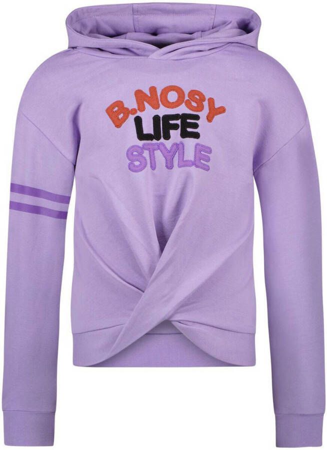 B.Nosy sweater met printopdruk lila