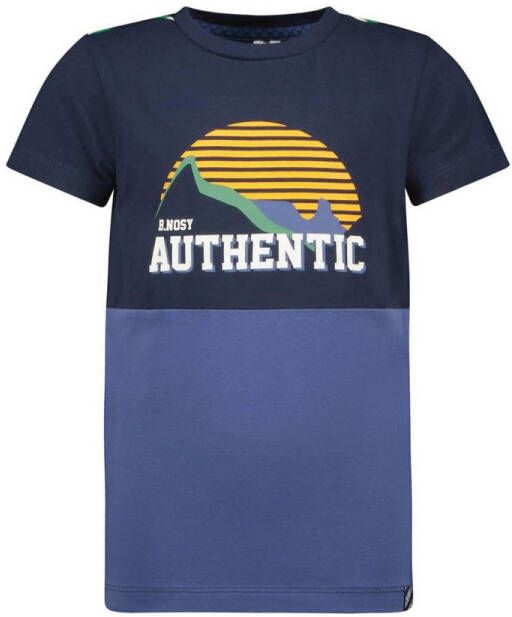 B.Nosy T-shirt B.Authentic met printopdruk blauw donkerblauw