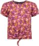 B.Nosy T-shirt met all over print roze paars Meisjes Polyester Ronde hals 122 128 - Thumbnail 1