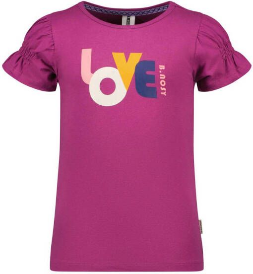 B.Nosy T-shirt met tekst paars