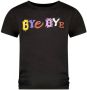 B.Nosy T-shirt met tekst zwart Meisjes Stretchkatoen Ronde hals Tekst 122 128 - Thumbnail 1