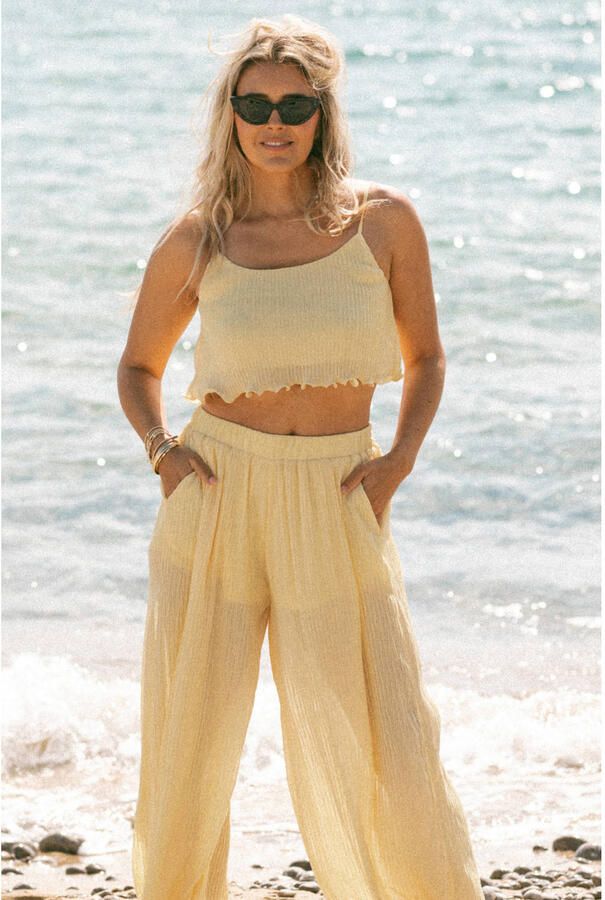 Bolina Island playsuit lichtgeel
